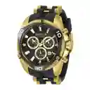 Invicta Reloj Hombre Dorado y Negro 31315