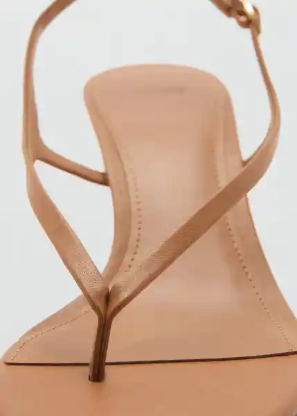 Sandalias Uri Camel Talla 41 Mujer Mango