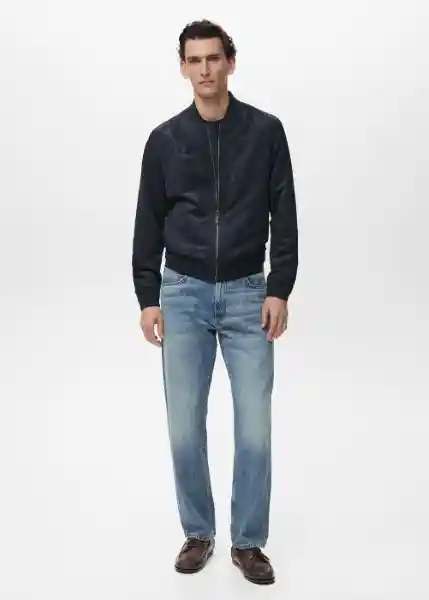 Chaqueta Bero Azul Noche Talla S Hombre Mango