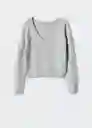 Saco Jersey Kylie Gris Claro Vigoré Talla S Mujer Mango