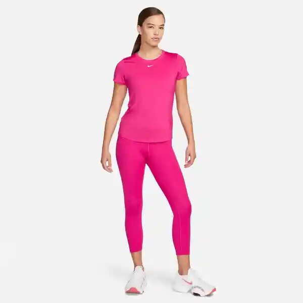 Nike Camiseta W One Df Ss Slim Top Para Mujer Morado Talla S