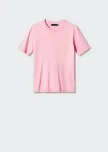 Jersey Basic Rosa Pastel Talla S Mujer Mango