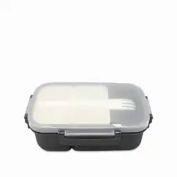 Lonchera Con Divisiones Gris Ambiente Gourmet