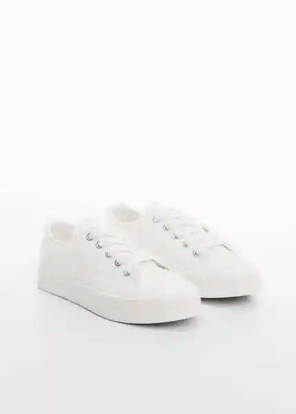 Zapatos Deportiva Brit Niñas Blanco Talla 33 Mango