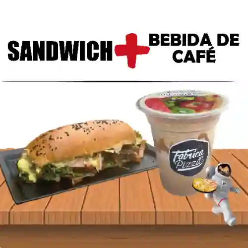 Sandwich+bebida de Cafe