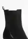 Botines Bandy Negro Talla 36 Mujer Mango