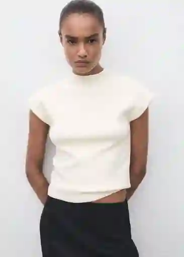 Jersey Dumin Blanco Talla M Mujer Mango