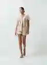 Camisa Tejido Crudo Marfil Mujer Claro Talla M/L 482G005 Naf Naf