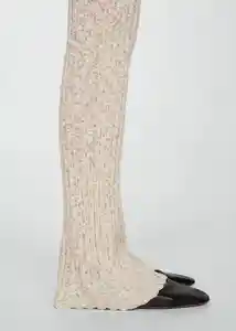 Pantalón Nicole Piedra Talla M Mujer Mango