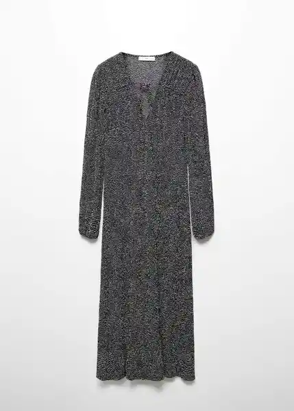 Vestido Pomelo Negro Talla XS Mujer Mango