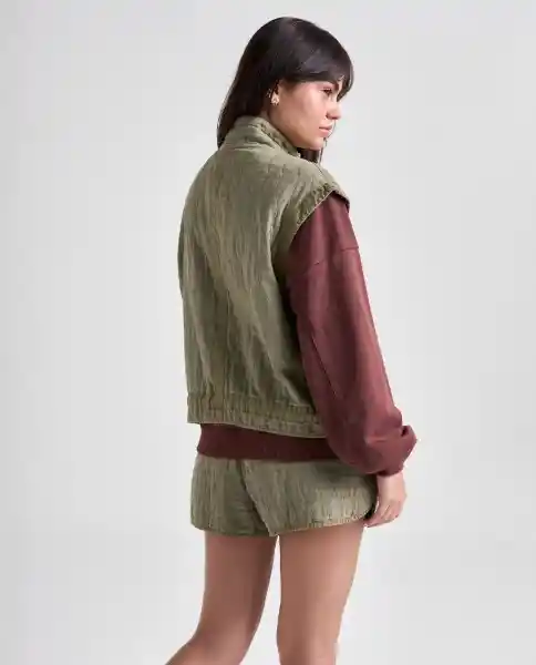 Chaleco Mujer Verde Talla XS 699G000_VER180627 Americanino