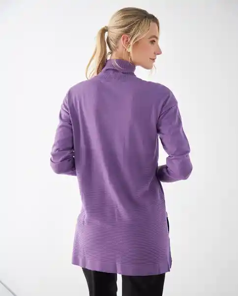 Suéter Tejido Morado Lila Medio Talla M 462F100 Esprit