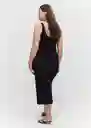 Falda Midrom Negro Talla S Mujer Mango