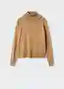 Jersey Lucasc Camel Talla M Mujer Mango