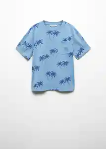 Camiseta David Azul Talla 06 Niños Mango