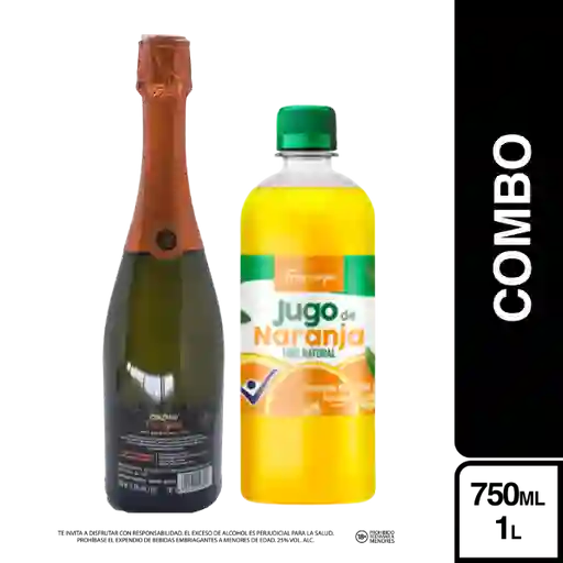 Combo Mimosas Cinzano Prosseco + Frescampo Jugo Naranja Natural