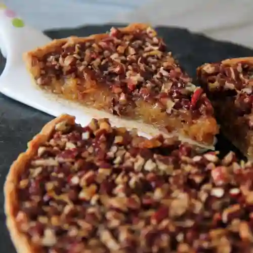 Porción pecan pie