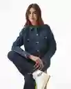 Chaqueta Trucket Azul Clásico Oscuro Talla S Femenino Chevignon