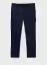 Pantalón Milan Marino Talla 44 Hombre Mango