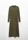 Vestido Percebe Khaki Talla 28 Mujer Mango