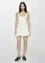 Vestido Nube Offwhite Talla Xs Mujer Mango