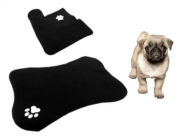 Hally Pets Set Tapete + Cobija Negro OT0008