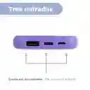 Bateria de Respaldo 5000 Mah Modelo Baby Morado F12 Miniso