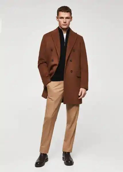 Abrigo Pep-I Caramelo Talla M Hombre Mango