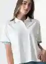 Camiseta Mujer Crudo Puro Claro Talla M 503G043 Naf Naf