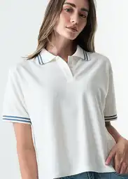 Camiseta Mujer Crudo Puro Claro Talla M 503G043 Naf Naf