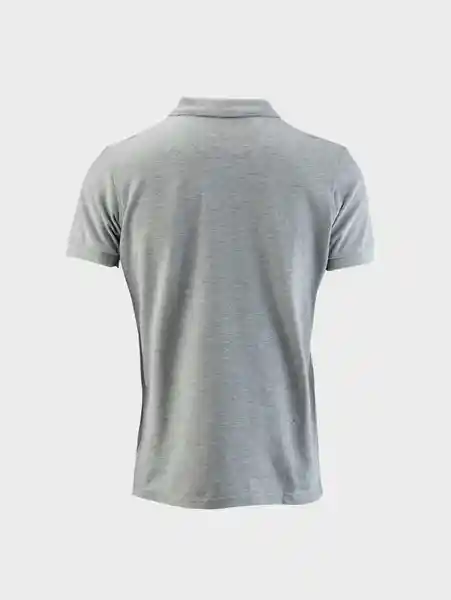 Camisa Efecto Melange Piqué Slim Fit Gris T.M 72038 Arturo Calle