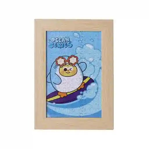 Rompecabezas Ocean Con Marco Dundun 2 Modelos Miniso