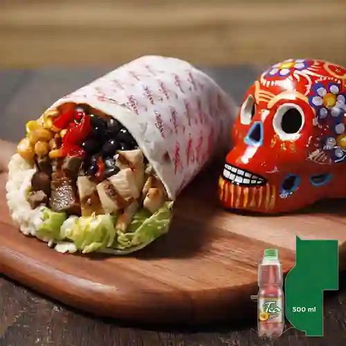 Combo Burrito de 1 Carne + Mr Tea Durazno 500 ml