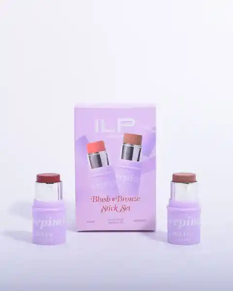 Ilovepinch Set Blush & Bronze Capuccino + Peach Pink