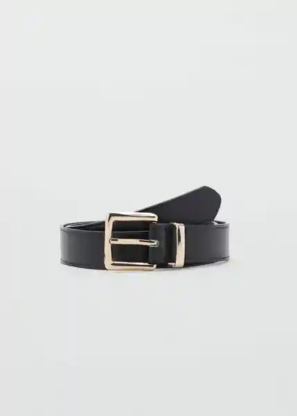 Cinturón Valeta Negro Talla M Mujer Mango