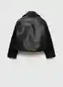 Chaqueta Cazadora Galia Negro Talla 10 Niños Mango