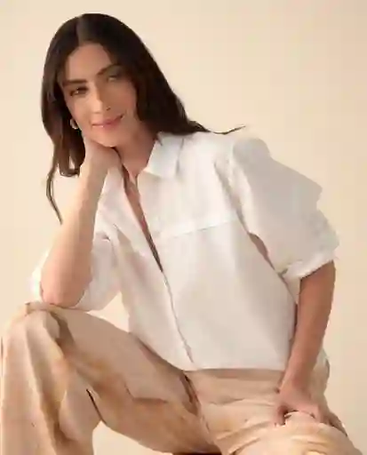 Camisa Blanco 0 Claro Talla XL 411G019 Esprit