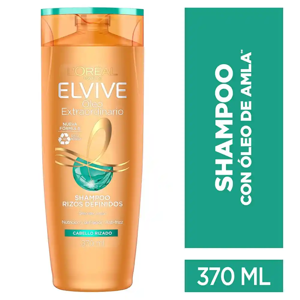 Loreal Paris-Elvive Shampoo Óleo Extraordinario Rizos Definidos