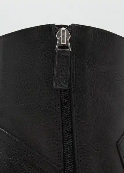 Botines Aris Negro Talla 38 Mujer Mango