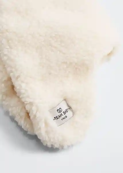 Gorro Teddy Offwhite Talla 65 Niñas Mango