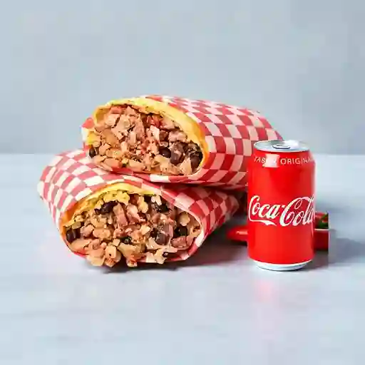 Combo Burritos de Pollo en Mole + Cocacola Orig 330 ml