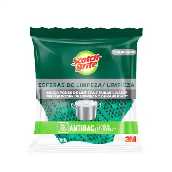 3M Scotch Brite Esponja de Fibra Esferas de Limpieza