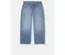 Pantalón Jean Azul Short 9S Wide Leg Crop American Eagle