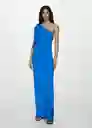 Vestido Lazaro Azul Talla XL Mujer Mango