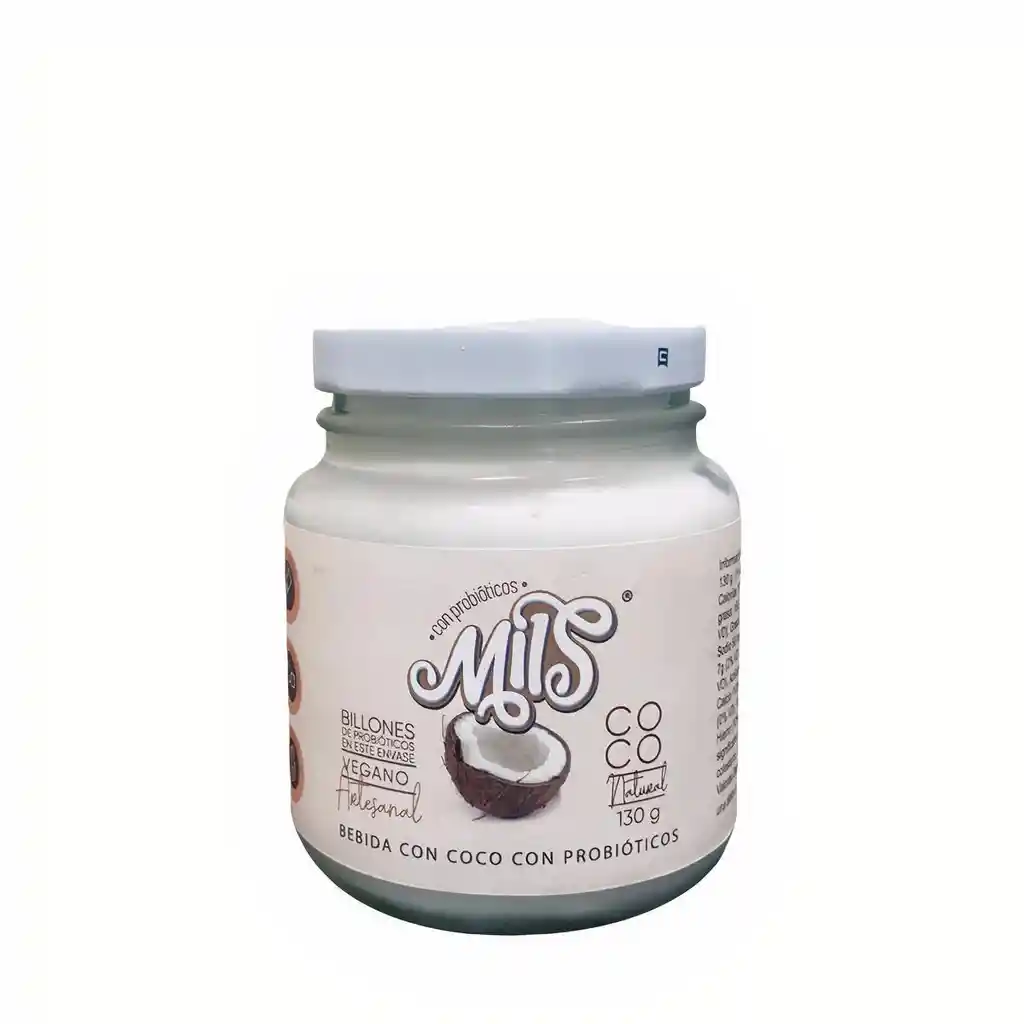 Mils Yogur de Coco Natural Sin Lácteos Sin Azúcar