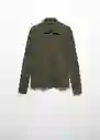 Camisa Orion Khaki Talla S Mujer Mango