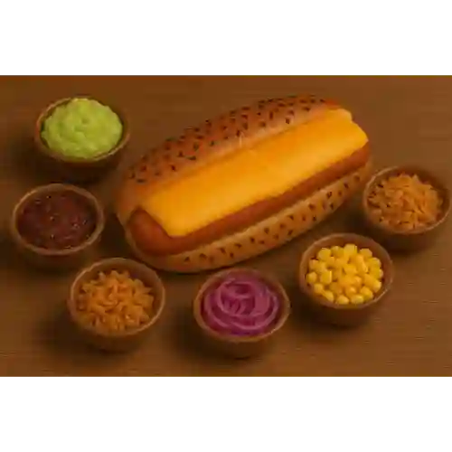 Hot-dog Clasico + 2 Toppings