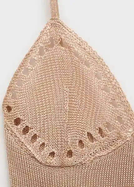 Body Moss Oro Talla M Mujer Mango