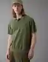 Suéter Hombre Tejido Verde Talla: SMALL 2007309 American Eagle