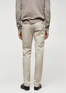 Pantalón Barnal Gris Talla 44 Hombre Mango